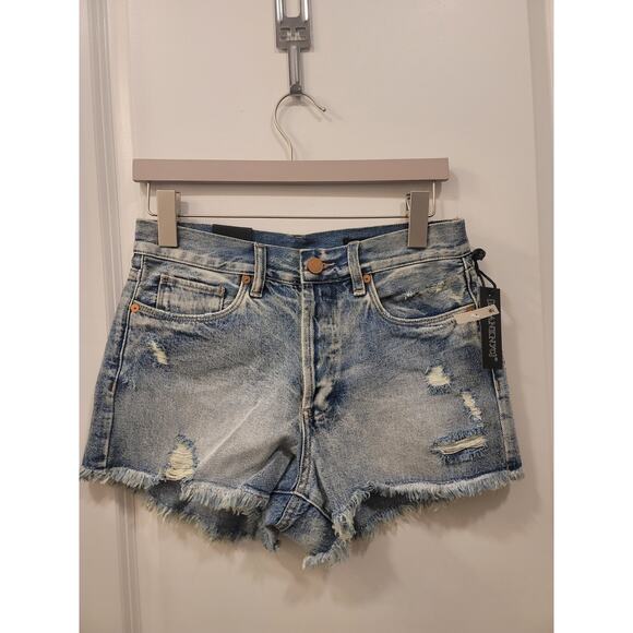 Blank NYC Distressed Jean Shorts - Picture 1 of 5